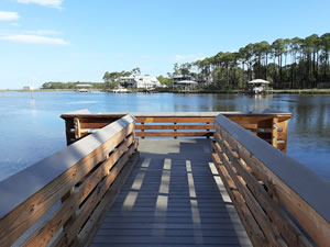 charles cesna fishing pier over hogtown bayou